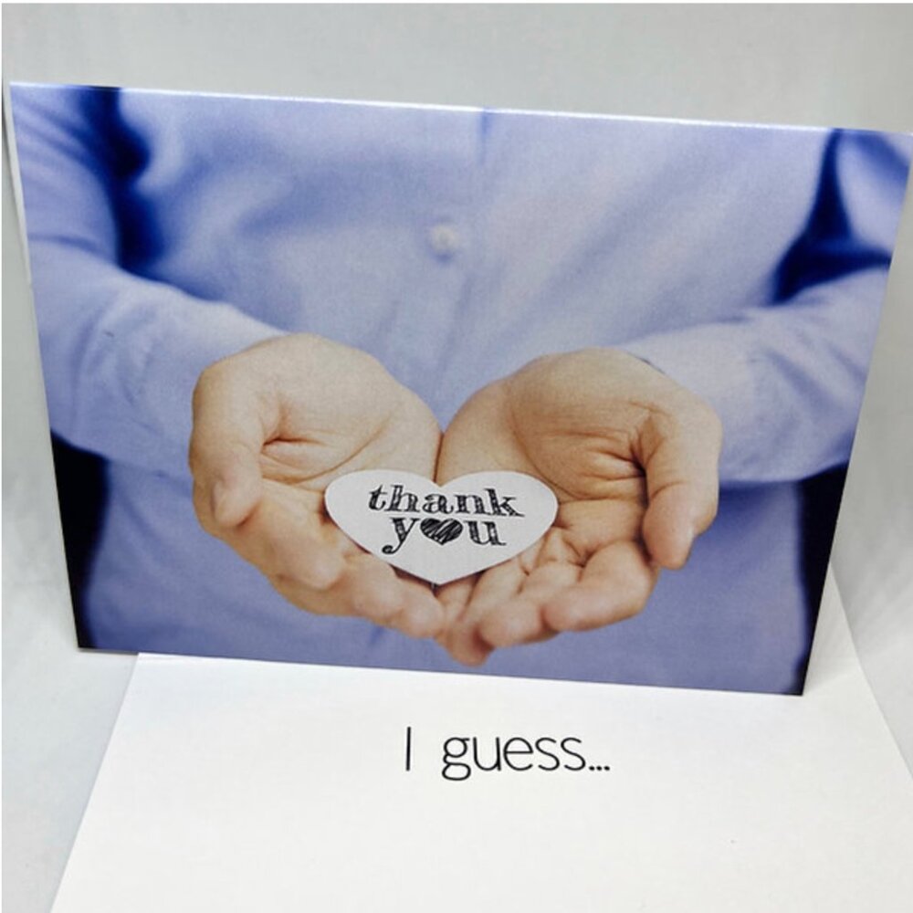 NWT OUCH THO Funny Thank You (I guess...) Sarcastic Greeting Card